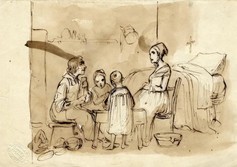 Famiglia in un interno